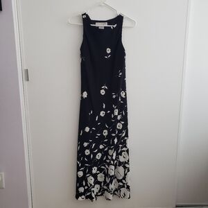 JNY Floral Black and White Women's Dress